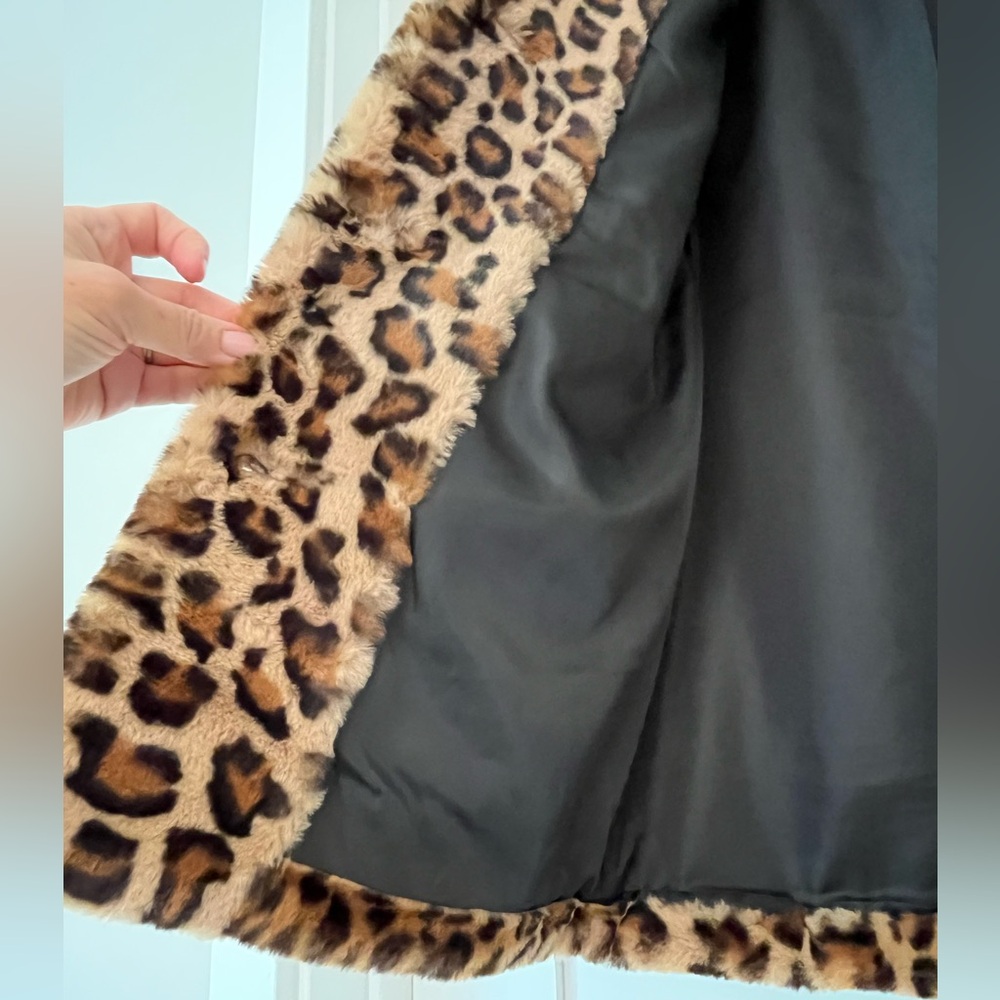 Zadig & Voltaire Leopard Print Faux Fur Coat - Picture 4 of 7